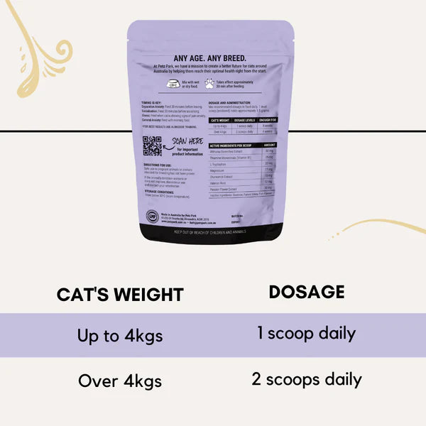 Petzpark Stress+Anxiety Supplement For Cats