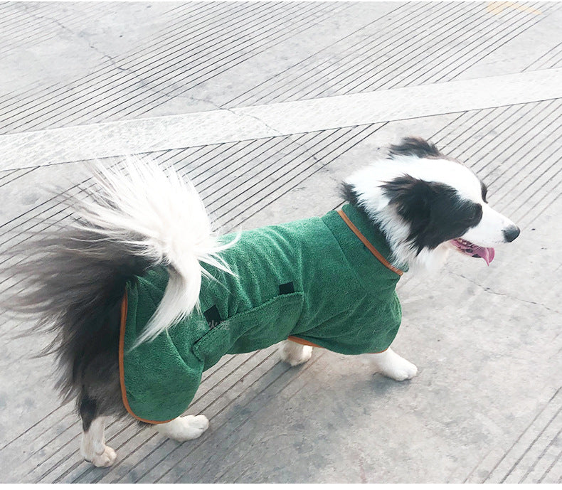 Pet Microfiber Quick-Drying Bathrobe